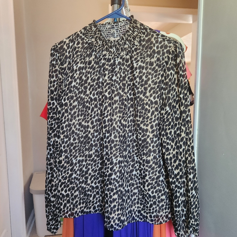EUC J CREW Sz. Medium Leopard Top